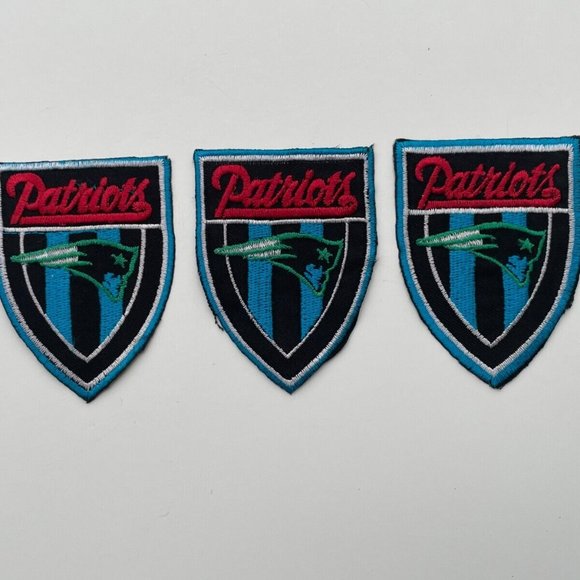 Patriots Patches Iron On Embroidery For Craft Clothes Jackets Lot of 3 Patches - Picture 3 of 8